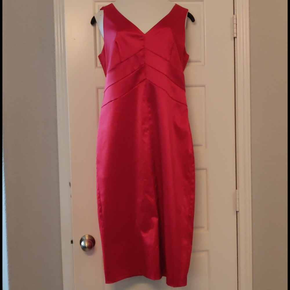 Stunning satin wiggle dress